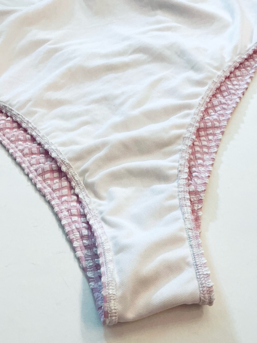 ABERCROMBIE & FITCH Pink Gingham Sweetheart Neckline OnePiece Swimsuit Sz XL NWT - Picture 8 of 11